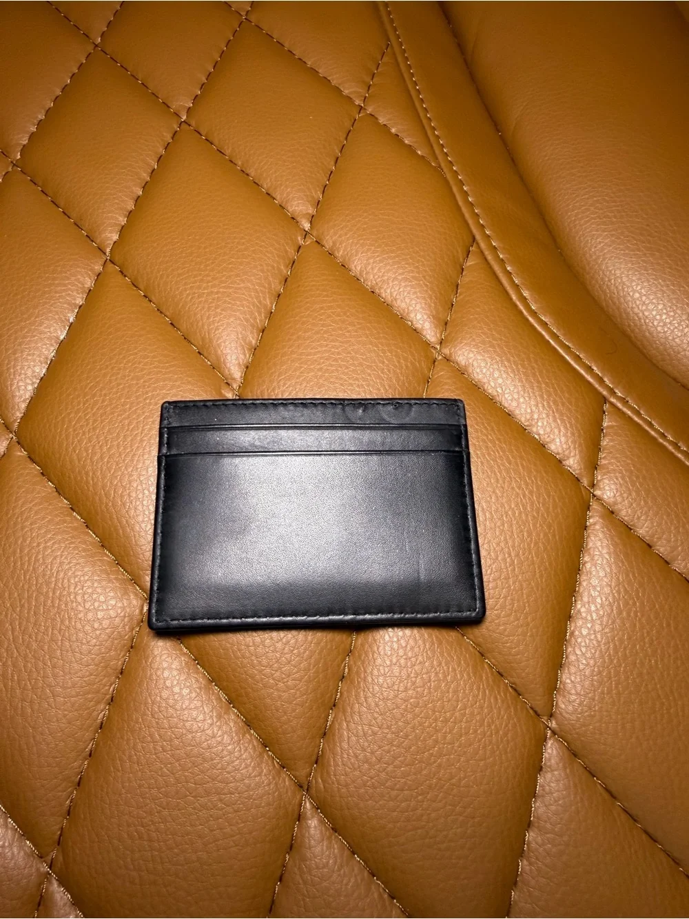 BOSS Black Leather Card & Key Sleeve